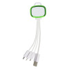 Lime Green Branded 3 in 1 Cables